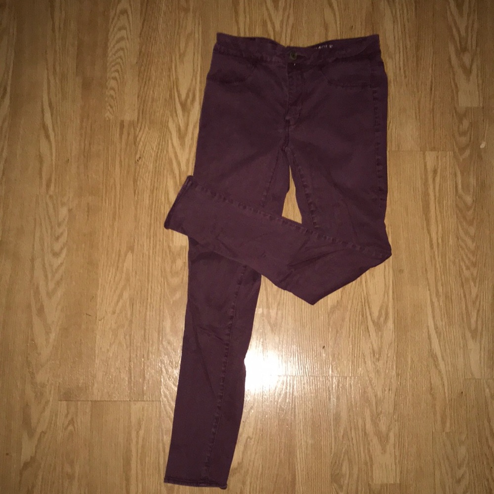 Maroon jeggings